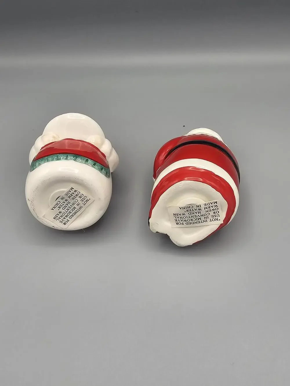 Ceramic Santa and Mrs. Claus Salt and Pepper Shakers